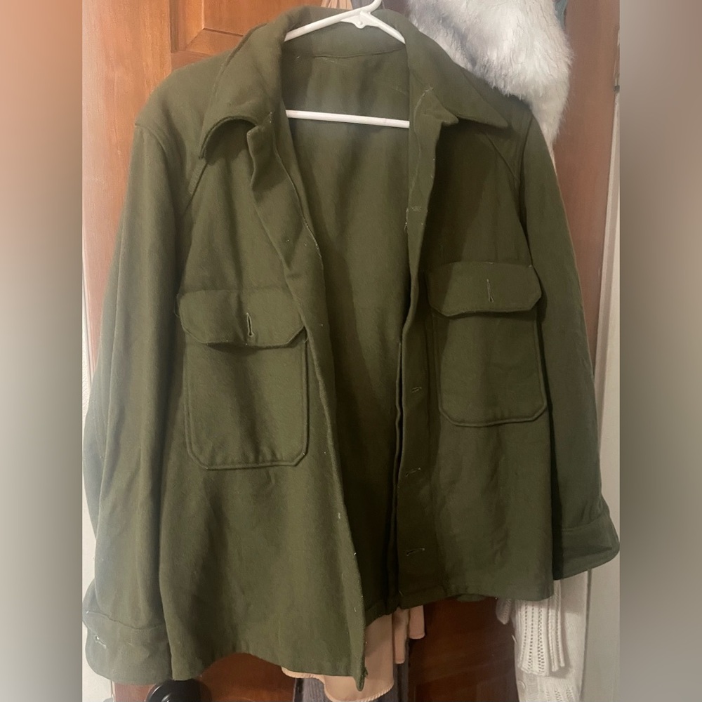 Vintage Wool Army Jacket Coat